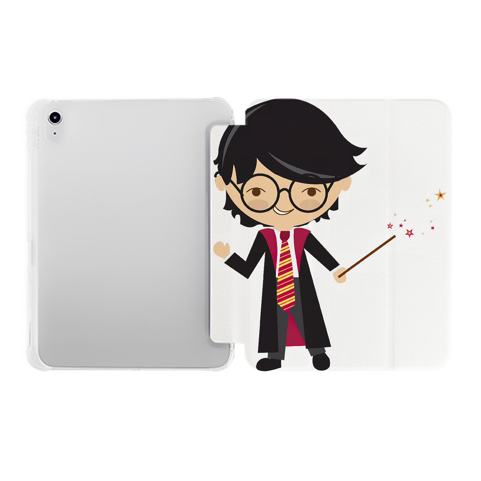 （画像用） Harry Potter ハリー・ポッターシリーズ IPad ケース ペン収納付き 三つ折りスタンド PUレザー×シリコン 対応機種9.5/10.5/10.9インチ